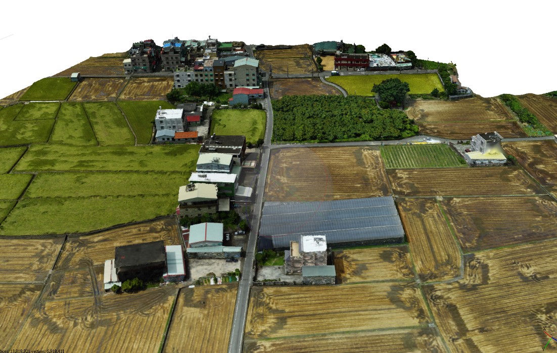 圖4.霧峰農村社區3D圖像
