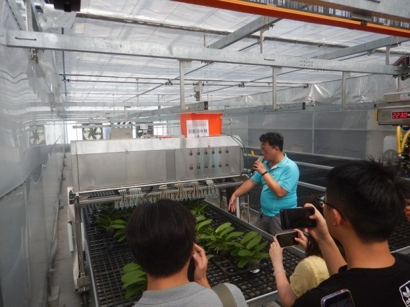 The system is demonstrated at the Orchid Industry Highlights – Demonstration of Smart Agriculture 